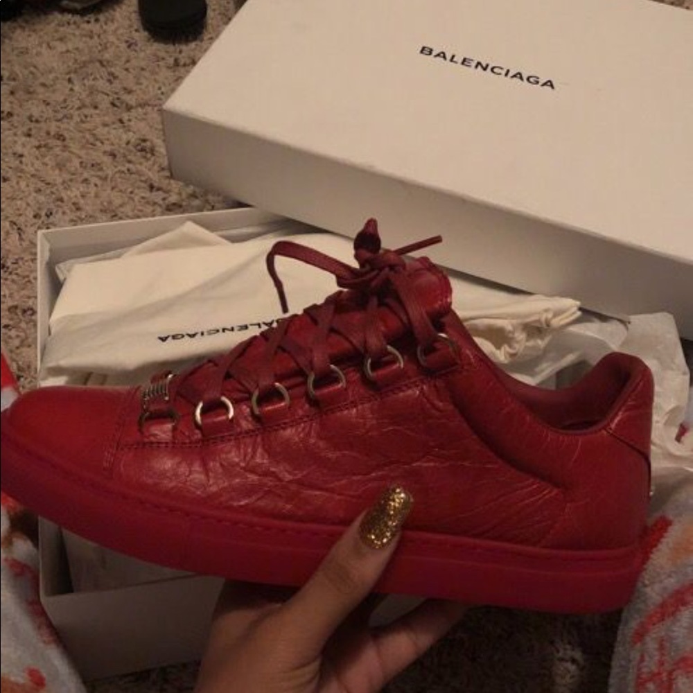 Balenciaga women sneakers red